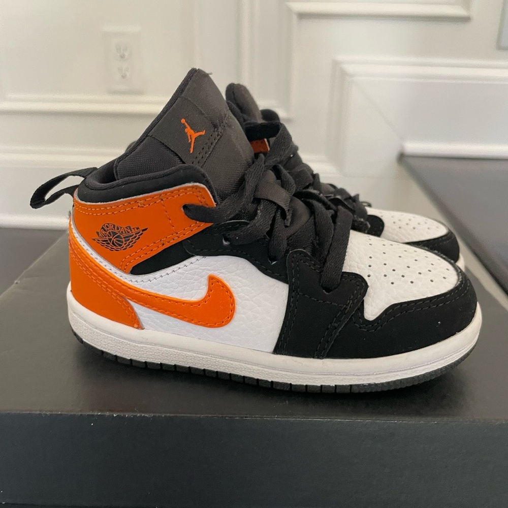 Jordan Kids' Sneakers - Black, White, and Orange